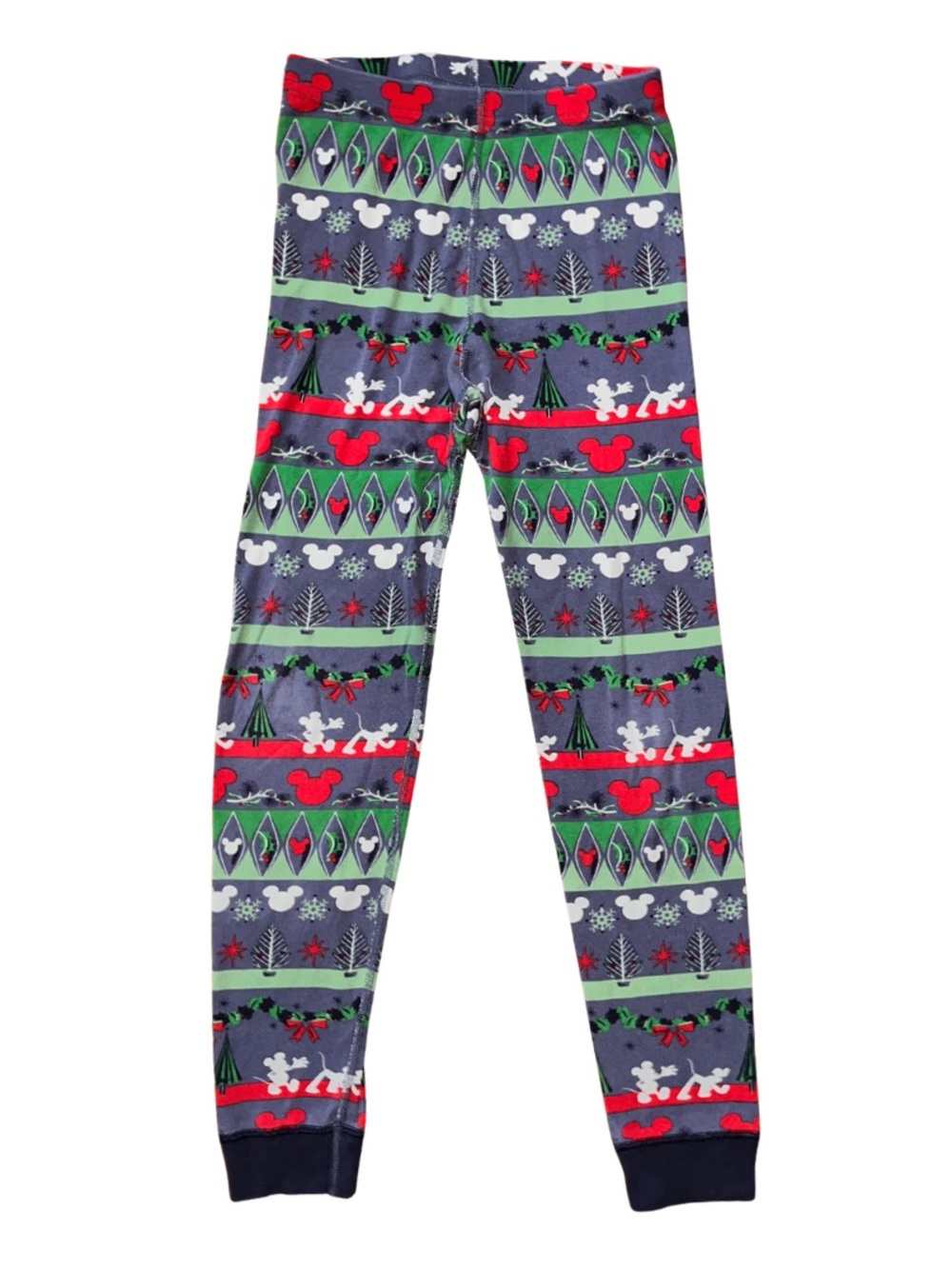 Hanna Andersson Disney Christmas Pajama Pants Kids 10 140 Mickey Holiday Organic
